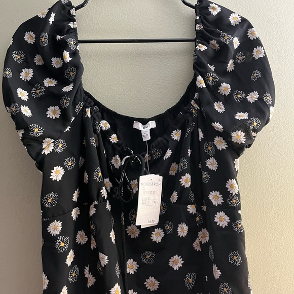 NWT BP Ditsy Floral Tie Front Mini Dress Size XL - Picture 8 of 9